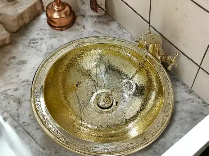 Brass sink Morocco ArtizanaMarket