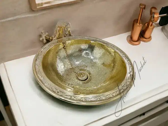 Brass sink Morocco ArtizanaMarket
