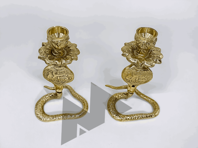 vintage brass candlesticks