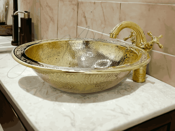 brass kitchen faucet