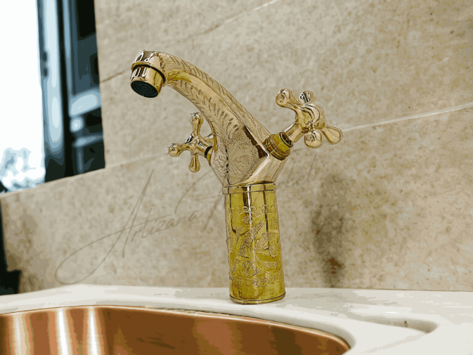 brass kitchen faucet