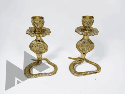 vintage brass candlesticks