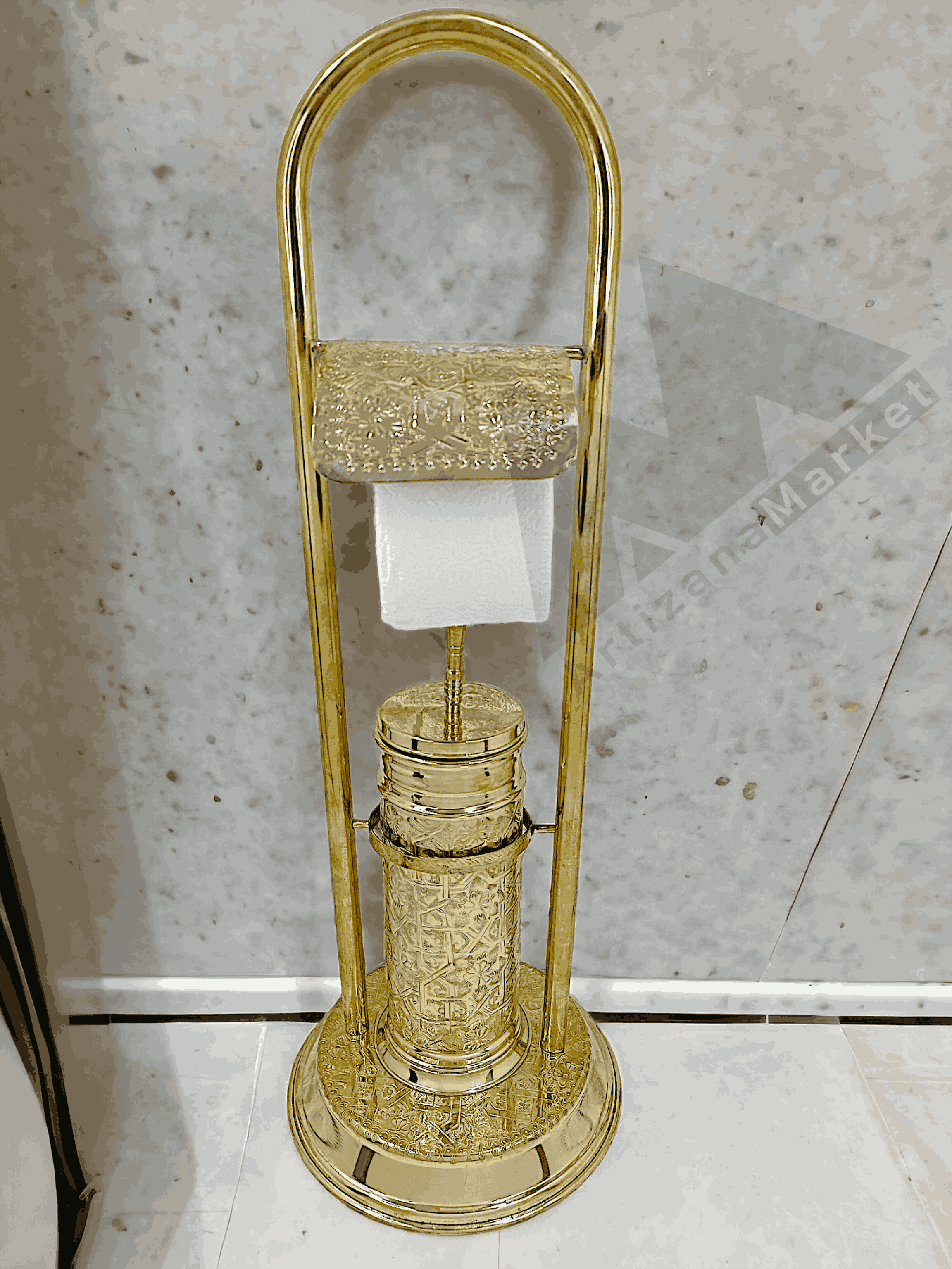 brass toilet paper holder