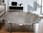 vintage metal serving trays
