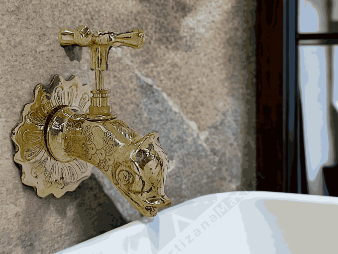 brass kitchen faucet