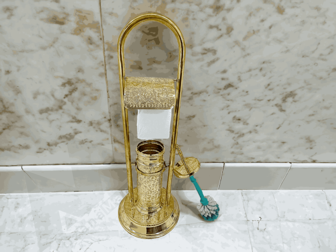 brass toilet paper holder