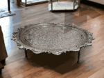 vintage metal serving trays