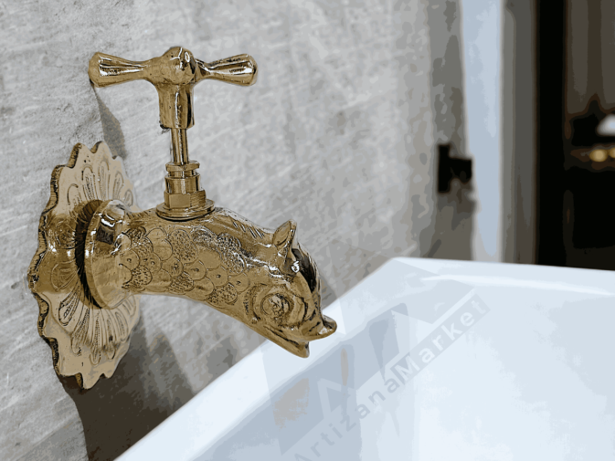 brass kitchen faucet