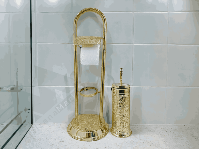 brass toilet paper holder