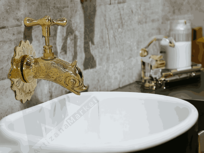 brass kitchen faucet