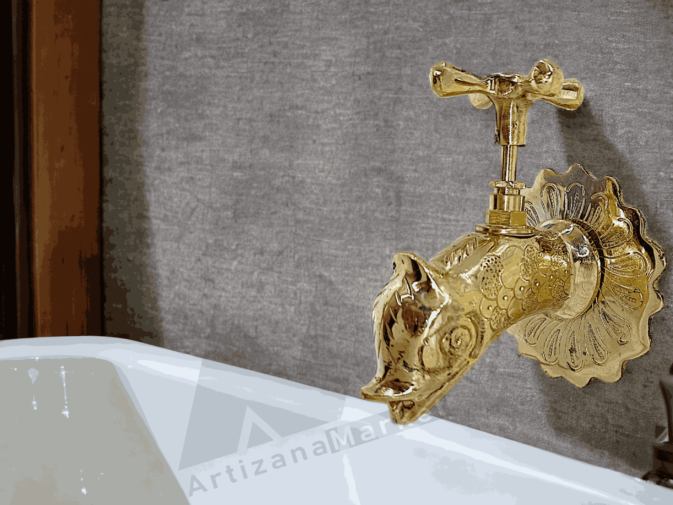 brass kitchen faucet