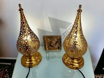gold floor lamp