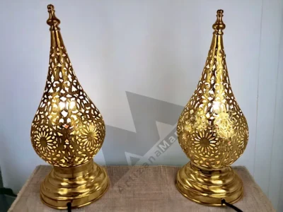 gold floor lamp