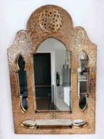antique brass mirror