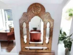 antique brass mirror