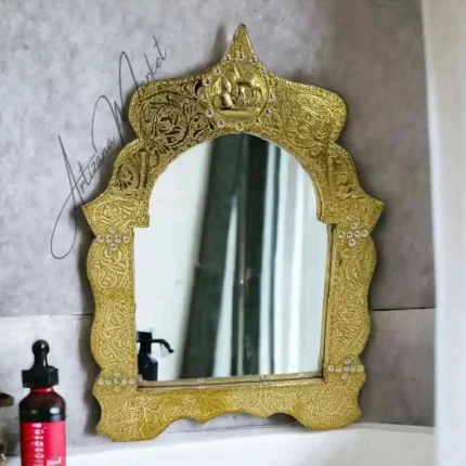 brass mirror