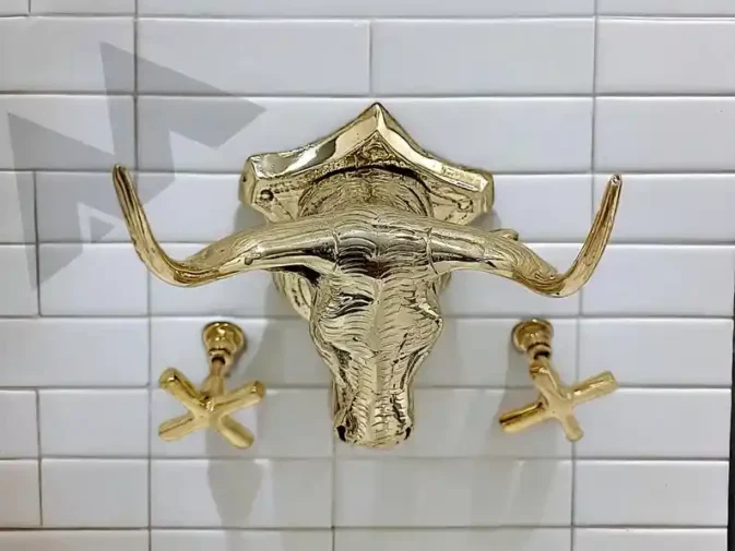brass kitchen faucet