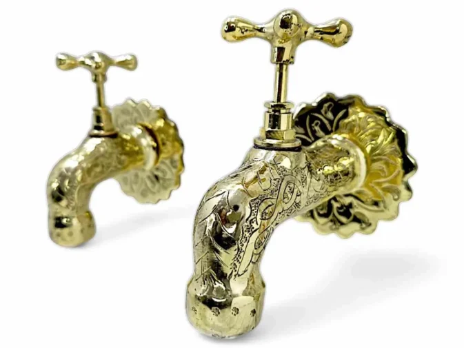 brass kitchen faucet