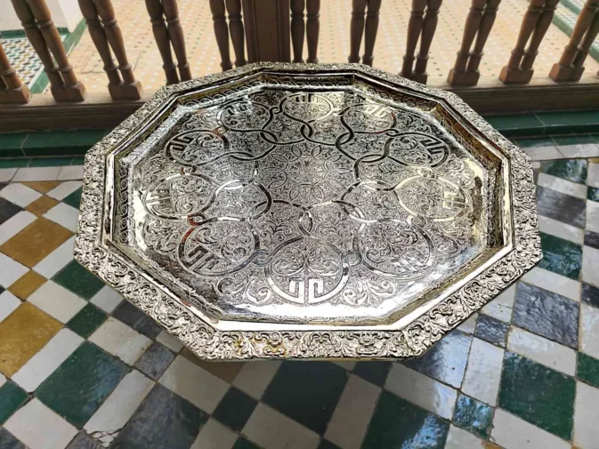 silver decorative tray