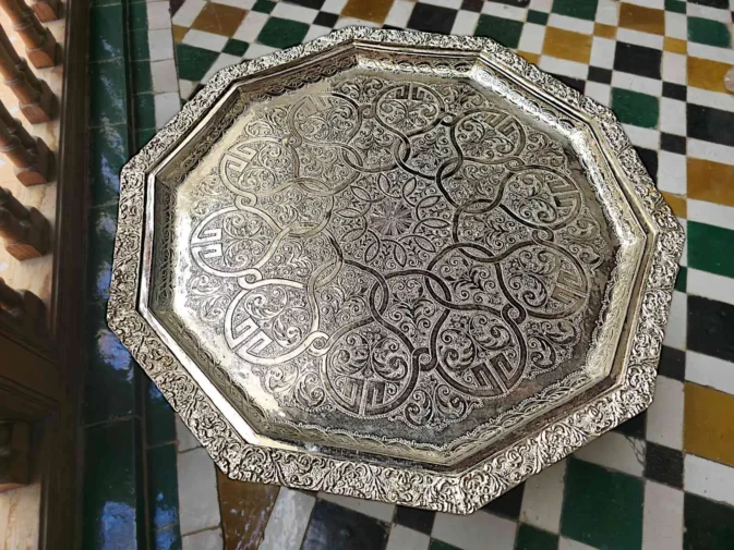 silver decorative tray