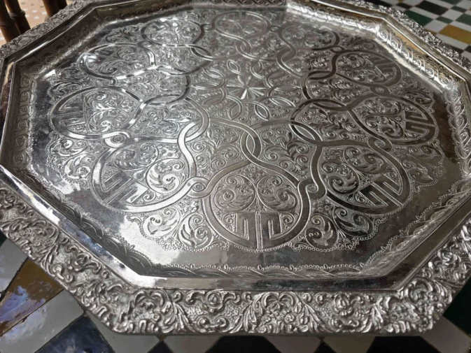 silver decorative tray