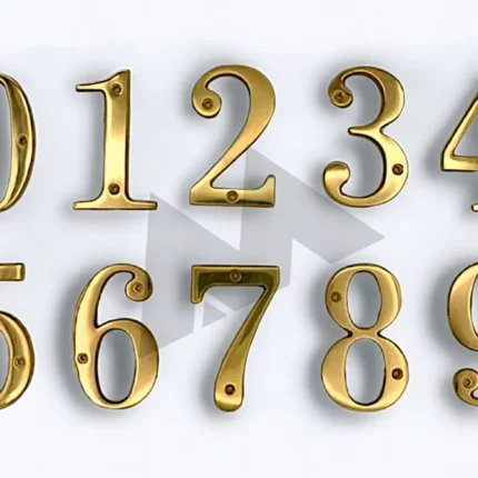 brass door numbers